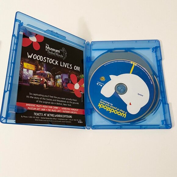 Woodstock Three Days of Peace Music Blu ray 3 Disc Set 40th Anniversary Flaws - Picture 7 of 16